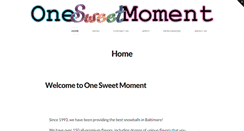 Desktop Screenshot of onesweetmoment.com